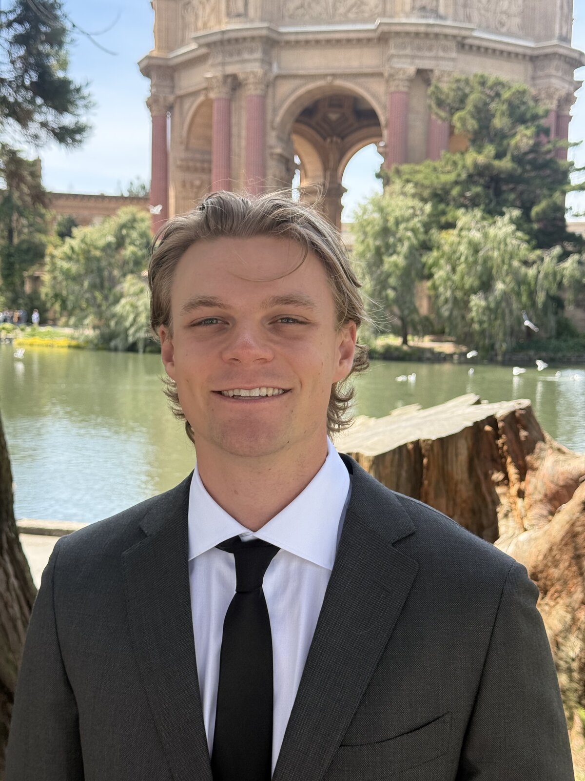 Benjamin Matton at the Palace of Fine Arts in San Francisco.